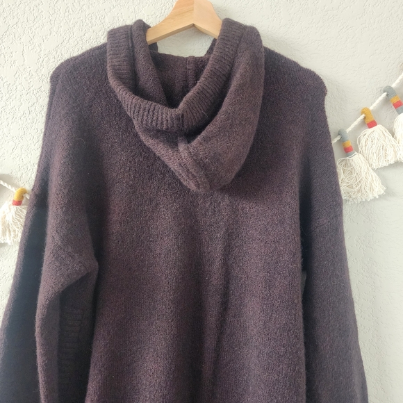 Madewell Dark Purple Hoodie Sweatshirt - Picture 8 of 11